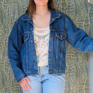 Vintage Men's Generation One Dark Wash Jean Jacket, Size M